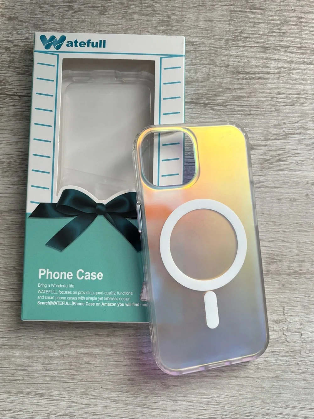 Waterfall iPhone 15 phone Case Cover Holographic Soft/hard iridescent MagSafe
